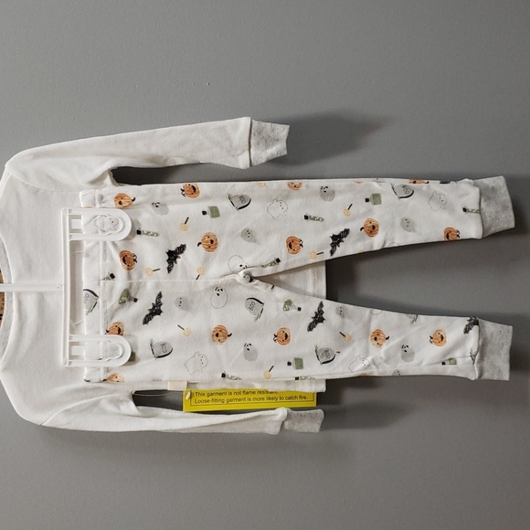 Rabbit & Bear Organic 3-piece Halloween Pajama Set - Picture 7 of 8